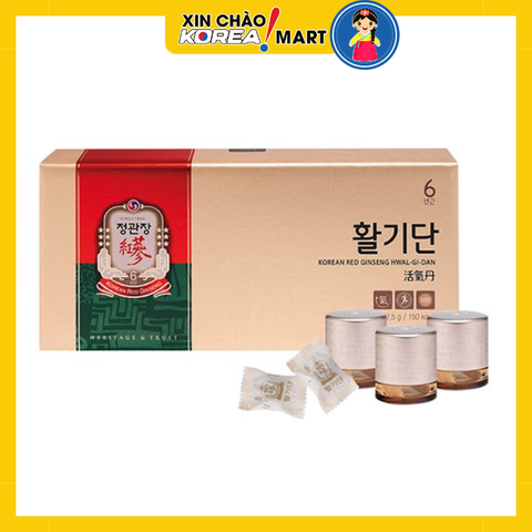 Viên uống Hồng sâm KGC Cheong Kwan Jang Vital Pills (Hwal Gi Dan) 3,75g x 10 viên | 활기단 3.75g*10환
