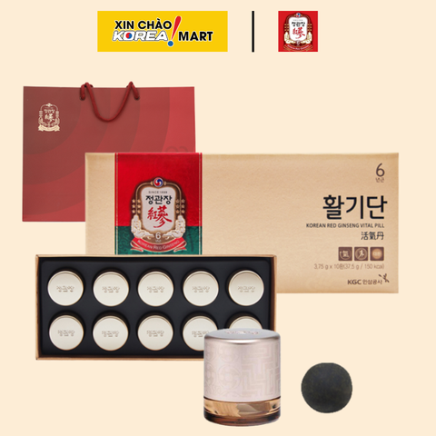 Viên uống Hồng sâm KGC Cheong Kwan Jang Vital Pills (Hwal Gi Dan) 3,75g x 10 viên | 활기단 3.75g*10환