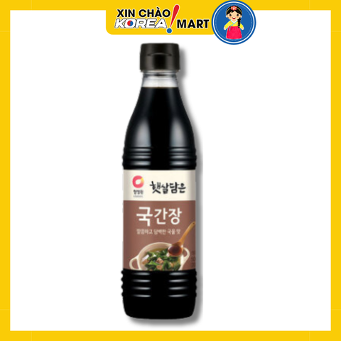 Nước tương nấu canh Chungjungone 500ml 청정원 자연숙성 국간장 500ml