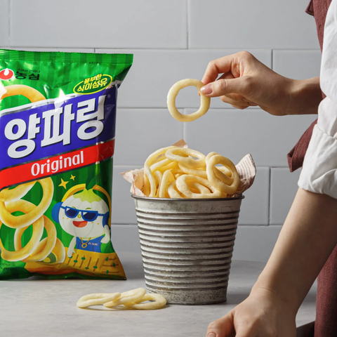 Bánh snack hành tây Nongshim 84g 농심 양파링 84g