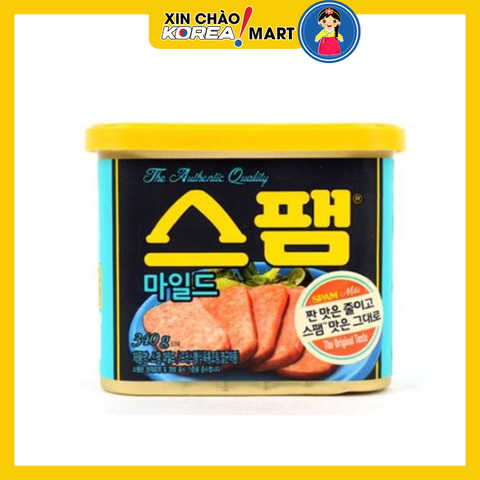 Thịt hộp giăm bông Spam Mild CJ 340g | 스팸마일드 340g