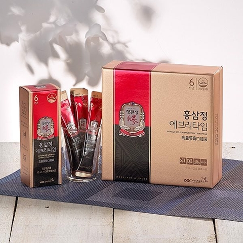Nước hồng sâm Everytime 10ml*30 gói | 정관장 홍삼정 에브리타임 10ml*30포