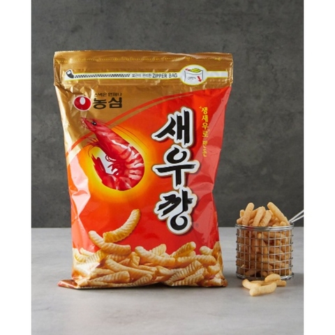 Bánh snack tôm cay Hàn Quốc Nongshim 90g | [농심] 새우깡새우깡 90g