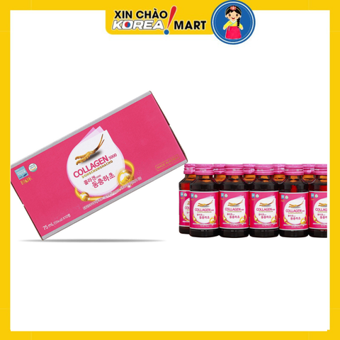 Nước uống collagen - đông trùng hạ thảo 75ml*10 chai