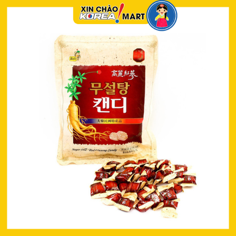 Kẹo hồng sâm không đường Hàn Quốc Red Ginseng 500g | 무설탕 캔디 500g