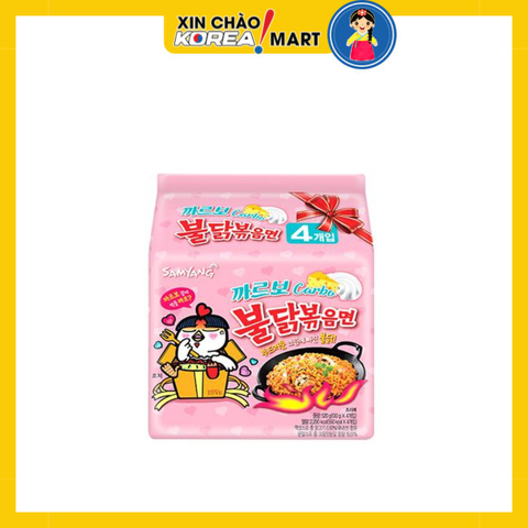 SAMYANG Mì gà xào cay Cream Carbo 130g*4