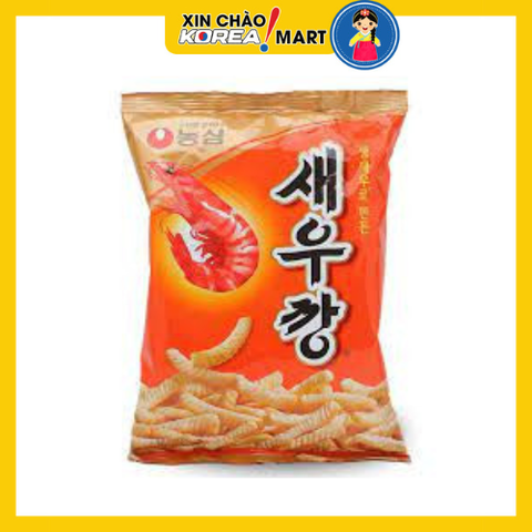 Bánh snack tôm cay Hàn Quốc Nongshim 90g | [농심] 새우깡새우깡 90g