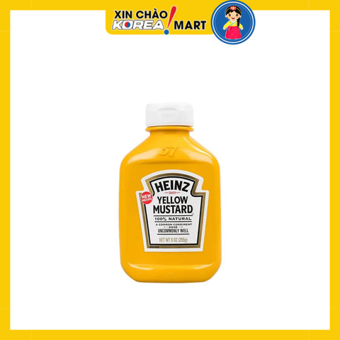 Mù tạt màu vàng Heinz Squeezable 255g
