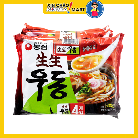 Mì Udon tươi Nongshim 253g | 생생우동 253g