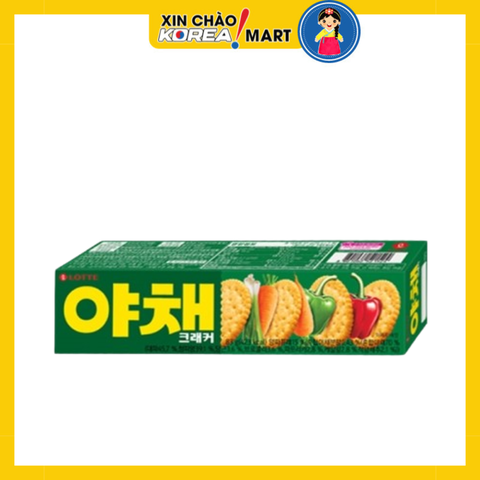 [롯데] 야채크래커 83g - Bánh quy kem rau củ 83g