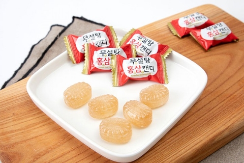 Kẹo hồng sâm không đường Hàn Quốc 365 gói 500g | 무설탕 홓삼캔디 500g