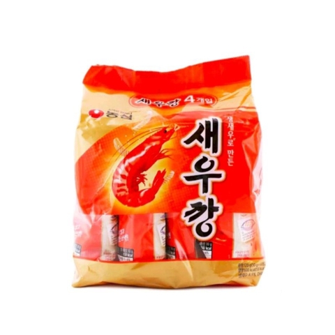 [농심] 새우깡 미니팩 - Bánh snack vị tôm Nongshim Hàn Quốc túi 120gr (4 gói/túi)