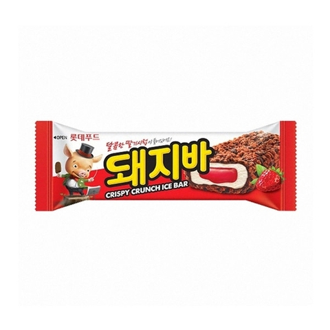 Kem dâu chocochip 70g (Cây) | (롯대)죠스바 80ml
