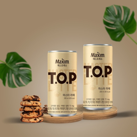 Cà phê sữa Hàn Quốc T.O.P Maxim 200ml | 맥심 티오피 마스터 라떼 200ml