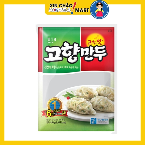 Bánh Mandu há cảo Haitai vị truyền thống 378g | 해태 고향만두 378g