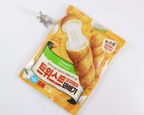 Bánh quẩy xoắn Pulmuone nhân phô mai mozzarella 336g | 트위스트 모짜렐라 꽈배기 336g