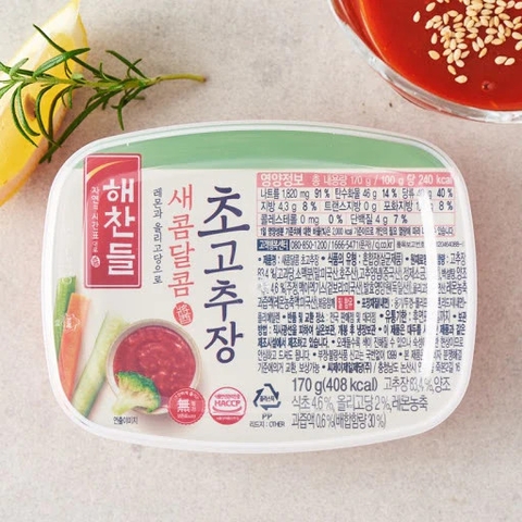 Tương ớt Hàn Quốc Haechandle Gochujang vị chua ngọt 170g | 새콤달콤초고추장 170G