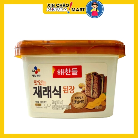 Tương đậu lên men Hàn Quốc Haechandle vị truyền thống 500g | 재래식된장 500g