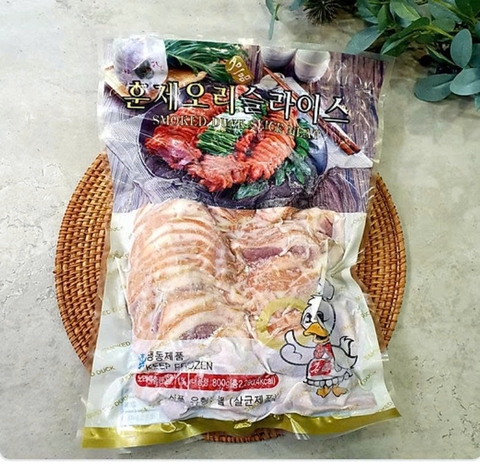 Thịt vịt xông khói훈제오리고기