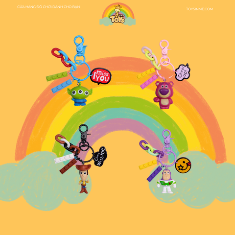 Móc khóa Toy Story ( Buzz/ Woody/ Alien / Lotso )