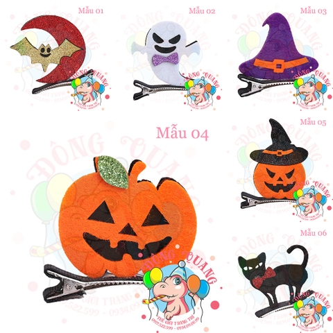 Kẹp tóc Halloween 1 (06 mẫu)