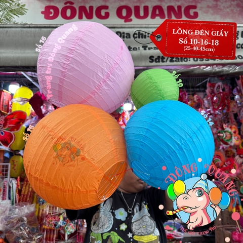 Lồng đèn giấy tròn trơn