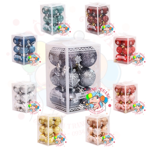 Set 12 châu hỗn hợp 3 kiểu