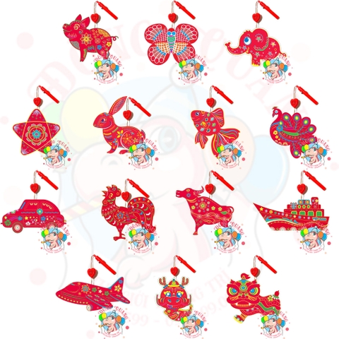 Đèn Trung thu nhựa kiếng NK (14 mẫu)