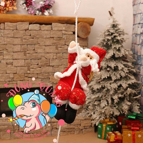 Ông già Santa leo dây