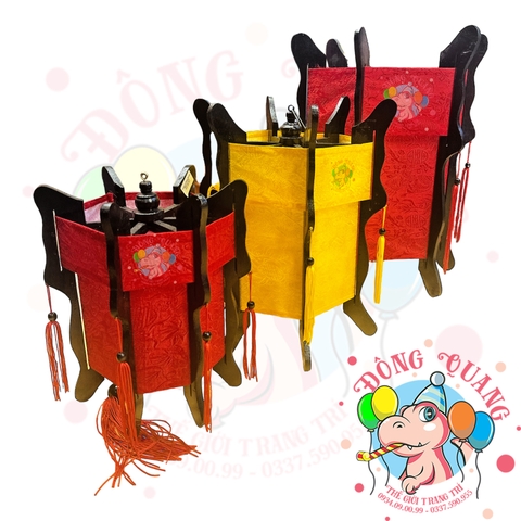 Lồng đèn Cung đình gỗ lục giác