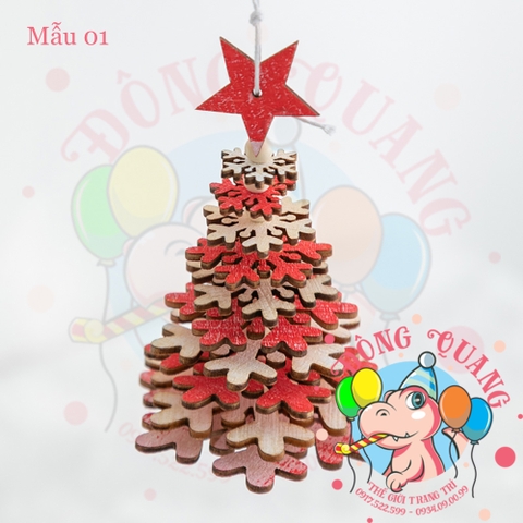 Cây thông gỗ treo (04 mẫu)