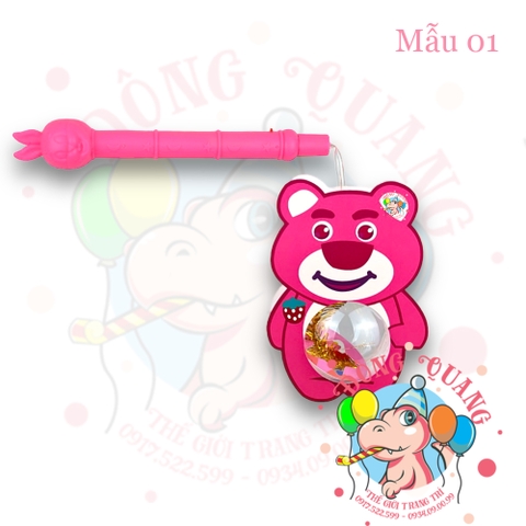 Đèn Trung thu nhựa 2 mảnh trái châu HT (12 mẫu)