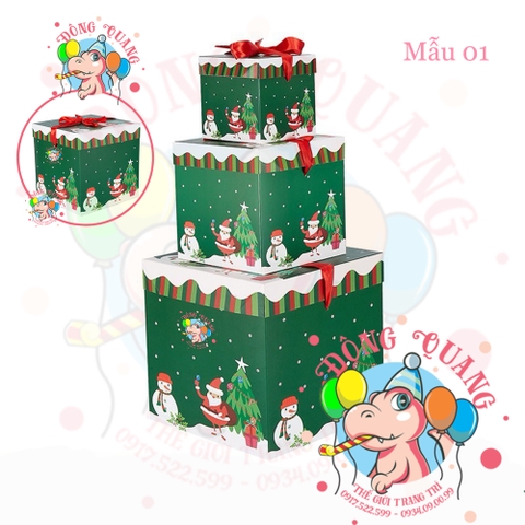 Set 3 hộp quà Xmas