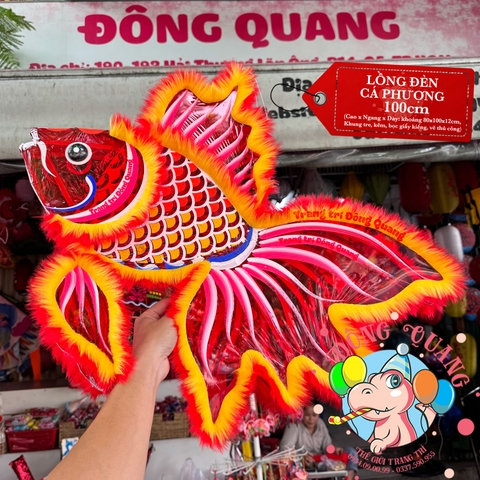 Đèn Trung thu Cá chép phượng giấy kiếng (cỡ lớn)