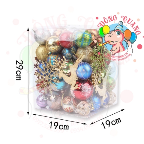 Set 60-70 phụ kiện giáng sinh kiểu 1