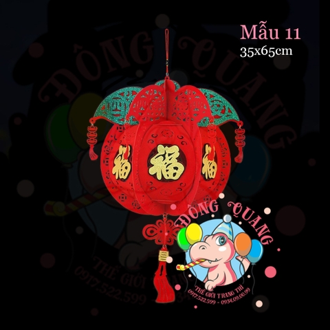 Lồng đèn nỉ Tết (21 mẫu)