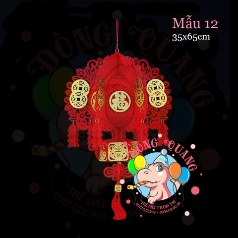 Lồng đèn nỉ Tết (21 mẫu)