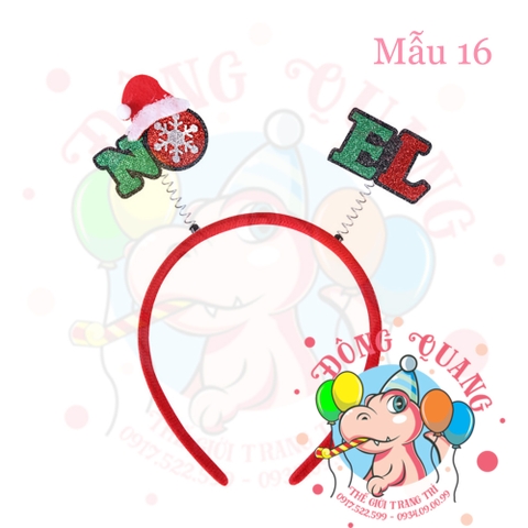 Cài tóc Giáng sinh (16 mẫu)