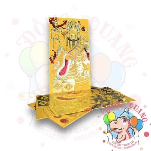 Set 6 bao lì xì vàng may mắn (bản dài)