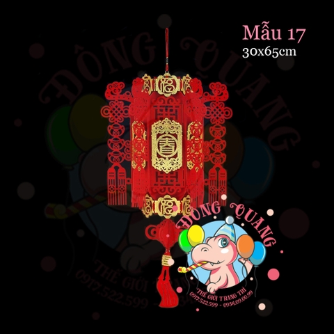 Lồng đèn nỉ Tết (21 mẫu)