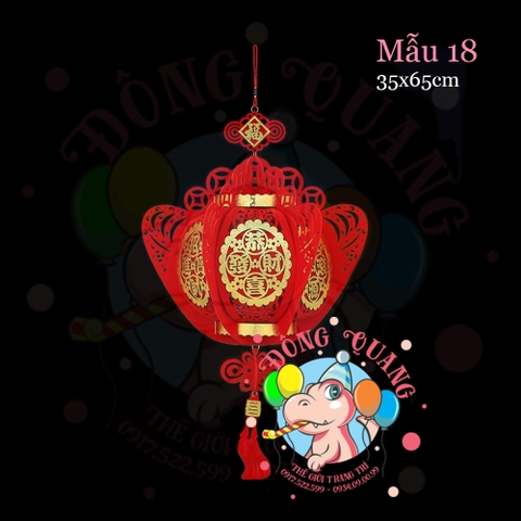 Lồng đèn nỉ Tết (21 mẫu)