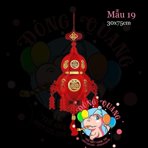 Lồng đèn nỉ Tết (21 mẫu)