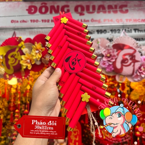 Tràng pháo đôi trang trí
