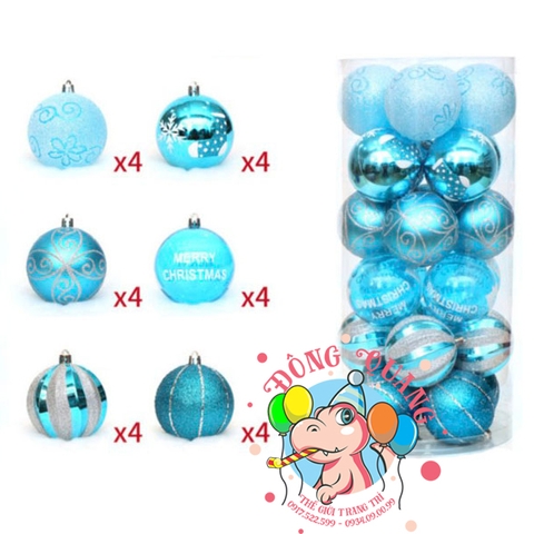 Set 24 châu hỗn hợp 6 kiểu