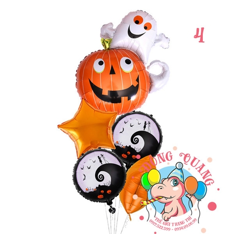 Set bóng nhôm Halloween 1 (13 mẫu)