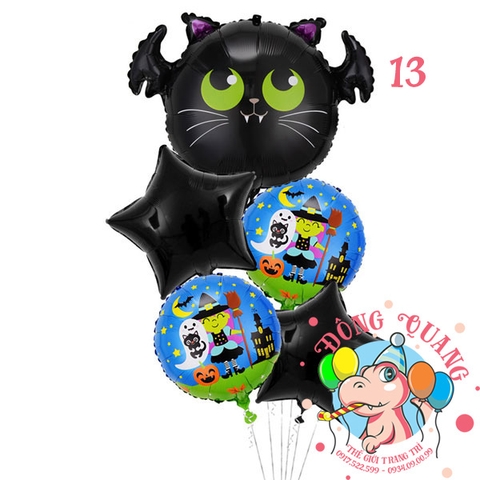 Set bóng nhôm Halloween 1 (13 mẫu)