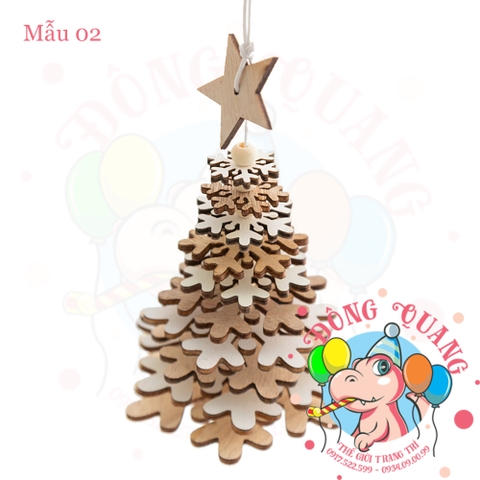 Cây thông gỗ treo (04 mẫu)