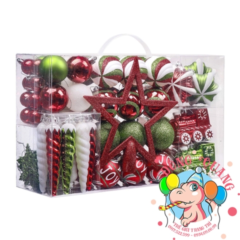 Set 100 phụ kiện giáng sinh kiểu 1