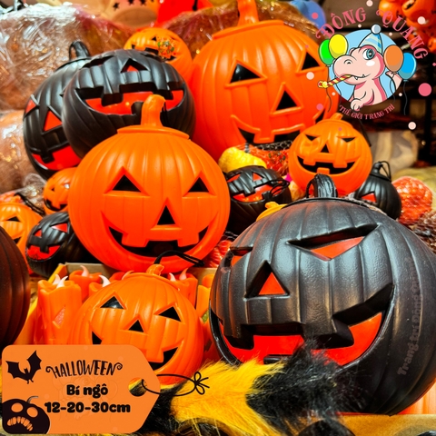 Bí ngô Halloween có nắp