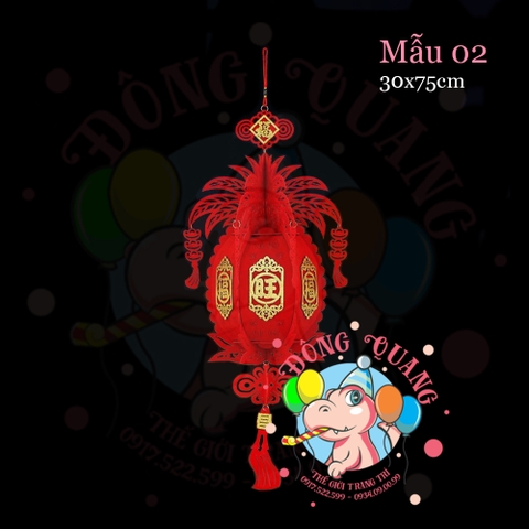 Lồng đèn nỉ Tết (21 mẫu)